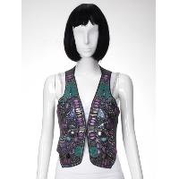 Beaded Woven Waistcoat